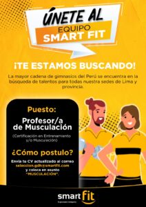 Lee más sobre el artículo Si eres alumno o egresado de Escuela D’fitness tienes más oportunidad de ingresar a Smart fit. POSTULA AQUÍ